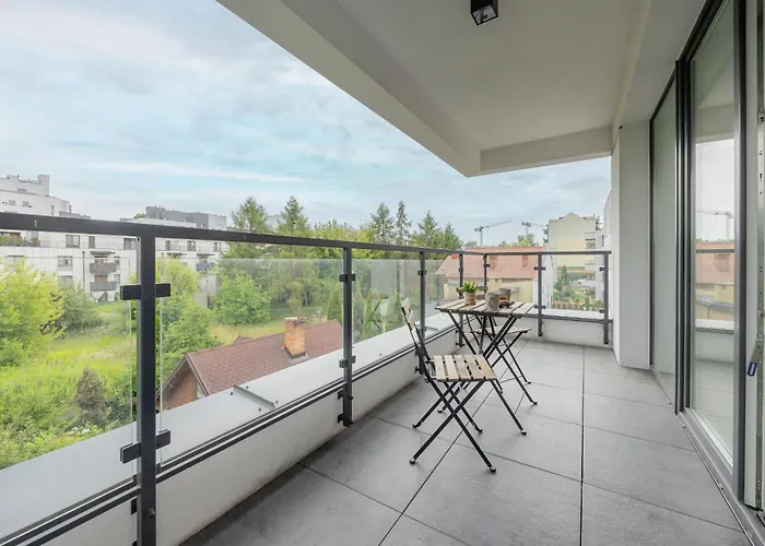 Bright & Modern Apartment With Balcony In Bemowo District By Noclegi Renters