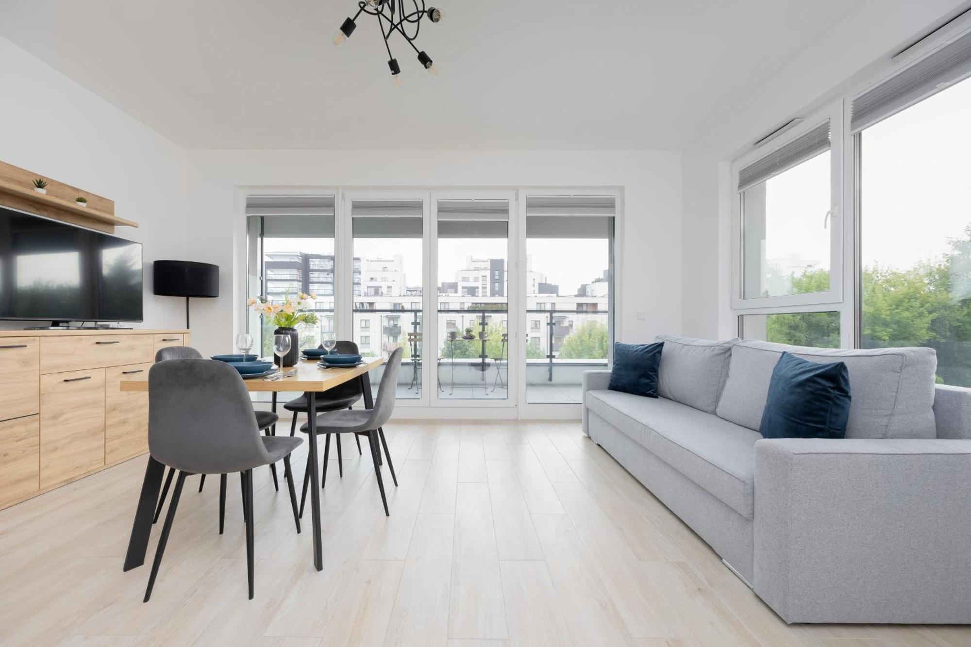 Bright & Modern With Balcony In Bemowo District By Renters * Varsavia